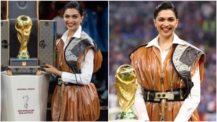 Deepika Padukone unveils FIFA World Cup 2022 trophy from a Louis